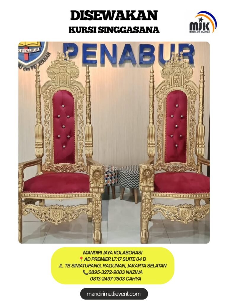 SEWA KURSI SINGGASANA MEWAH JAKSEL