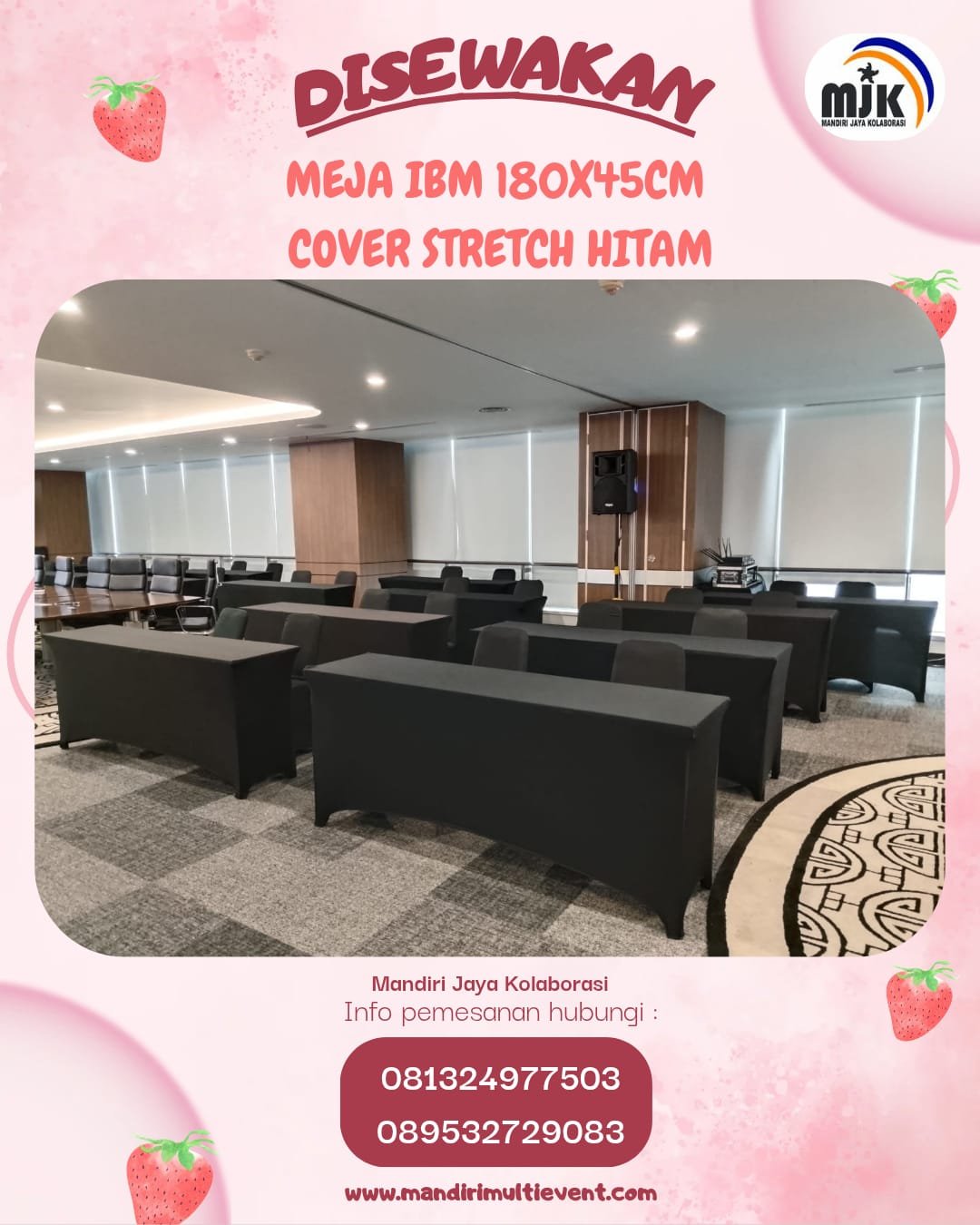 SEWA MEJA IBM 180X45 PREMIUM & ELEGAN