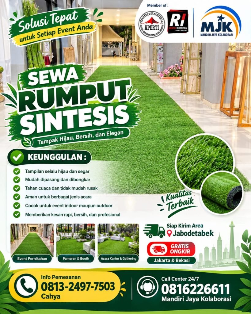 SEWARUMPUT SINTESIS UNTUK EVENT YANG HIJAU, RAPI DAN ELEGAN
