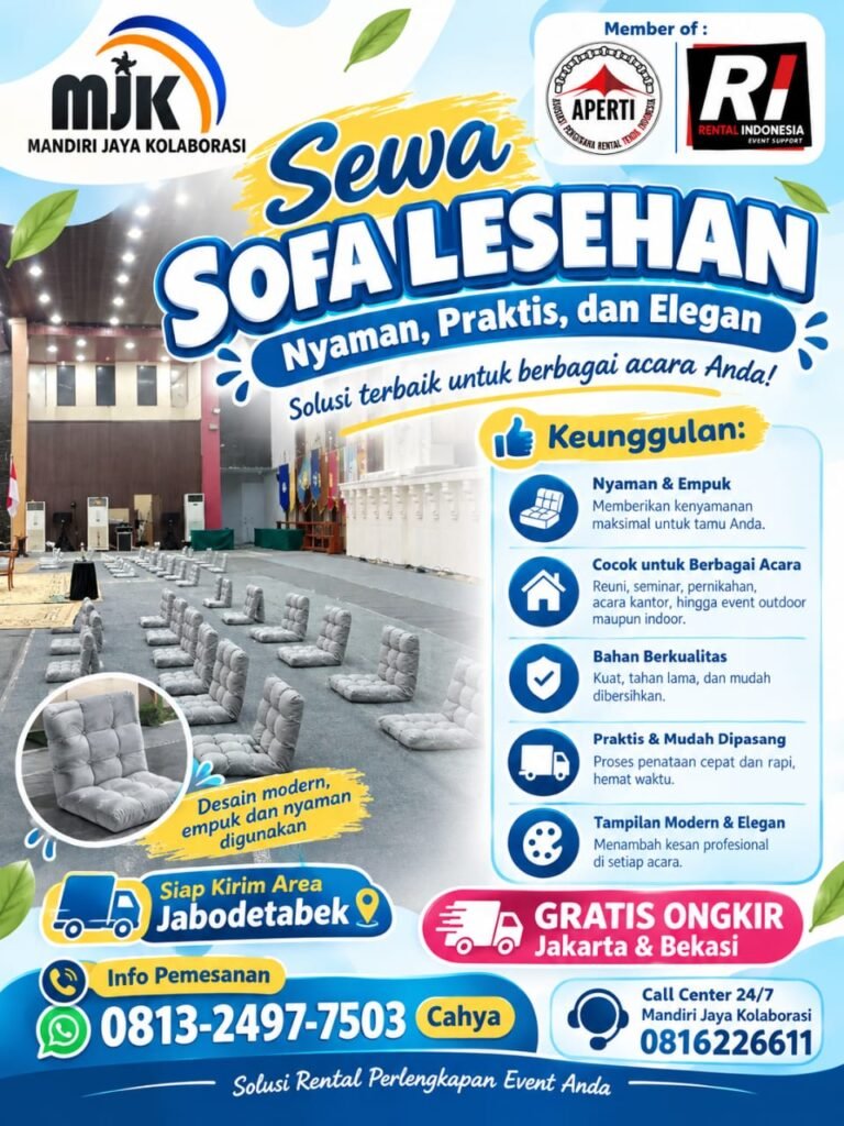 SEWA SOFA LESEHAN NYAMAN PRAKTIS&ELEGAN