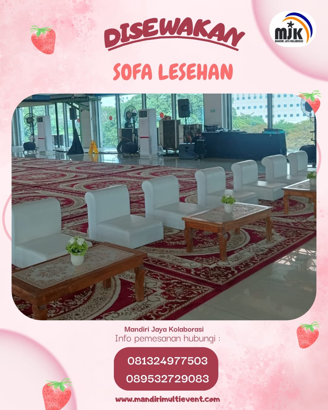 SEWA SOFA LESEHAN NYAMAN DAN ELEGAN