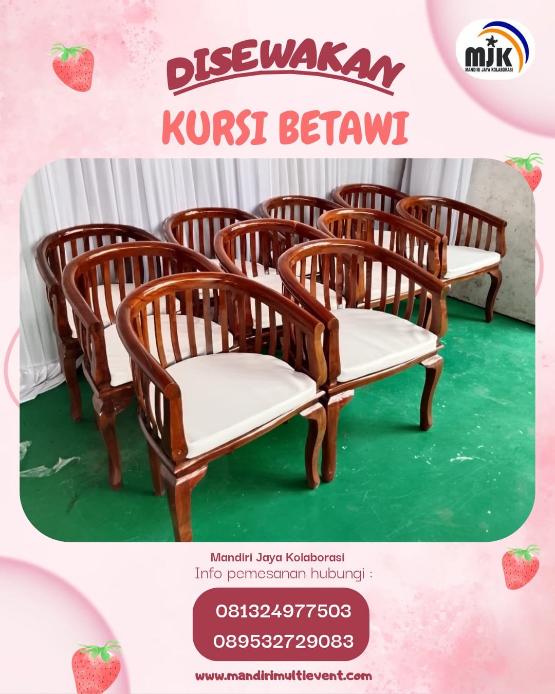 SEWA KURSI BETAWI ELEGAN DAN NYAMAN